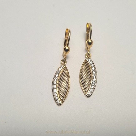 Kolczyki wiszące próba 585