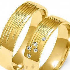 Obrączki złote próby 585