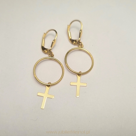 Kolczyki wiszące próba 585