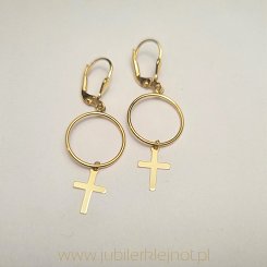 Kolczyki wiszące próba 585