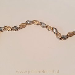 Bransoletka złota wykonana ze złota próby 585