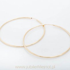 Kolczyki złote próby 585 "koła"