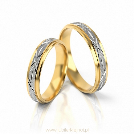 Obrączki złote próby 585  