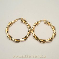 Kolczyki próba złota 585 Koła