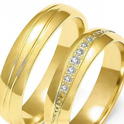 Obrączki złote próby 585