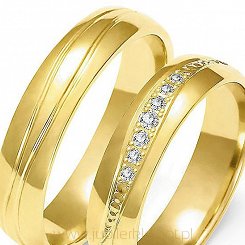 Obrączki złote próby 585