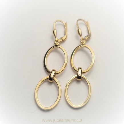 Kolczyki wiszące próba 585