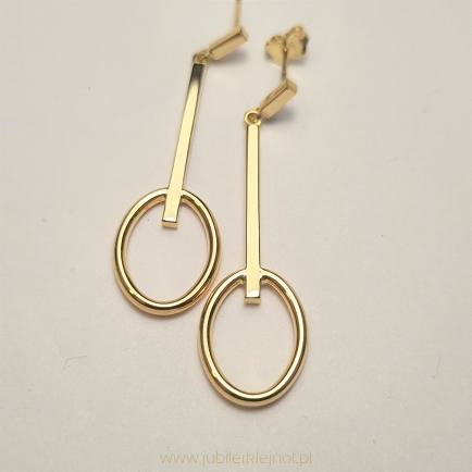 Kolczyki wiszące próba 585