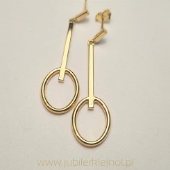 Kolczyki wiszące próba 585