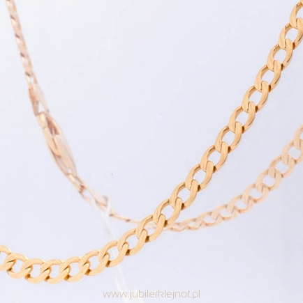 Łańcuszek złoty próby 585 splot pancerka
