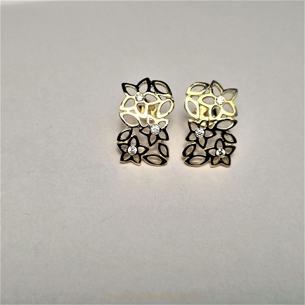 Kolczyki próba złota 585 Ażurowe