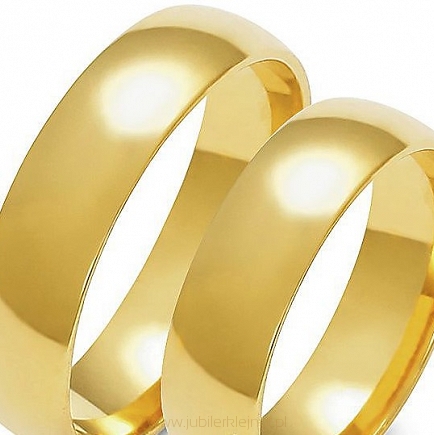 Obrączki złote próby 585. Szerokość 5,5mm