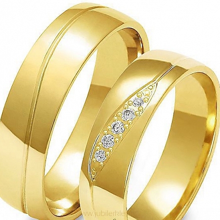 Obrączki złote próby 585