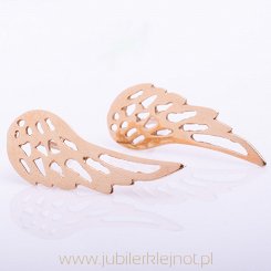 Kolczyki złote próby 585 "skrzydła"