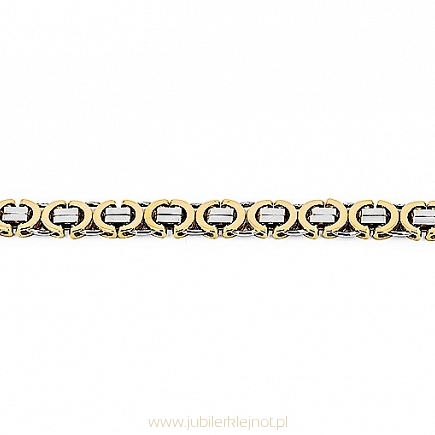 Bransoletka złota splot bizantyjski