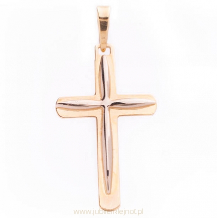 Krzyż złoty próba 585