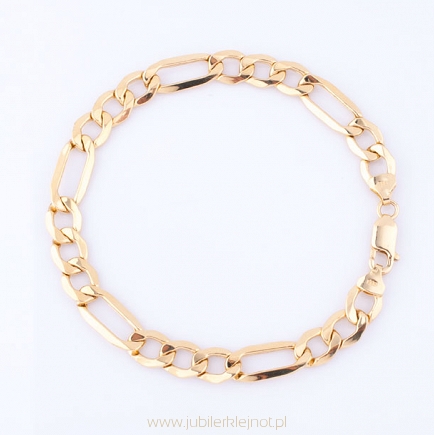 Bransoletka złota splot Figaro