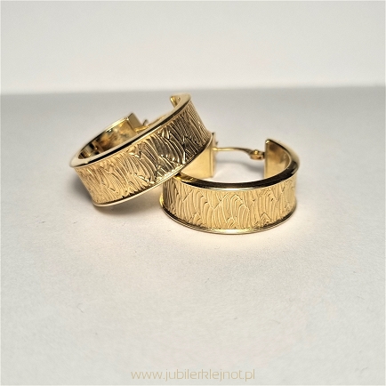 Kolczyki koła  próba złota 585 