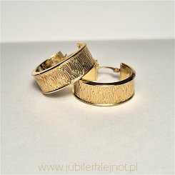 Kolczyki koła  próba złota 585 